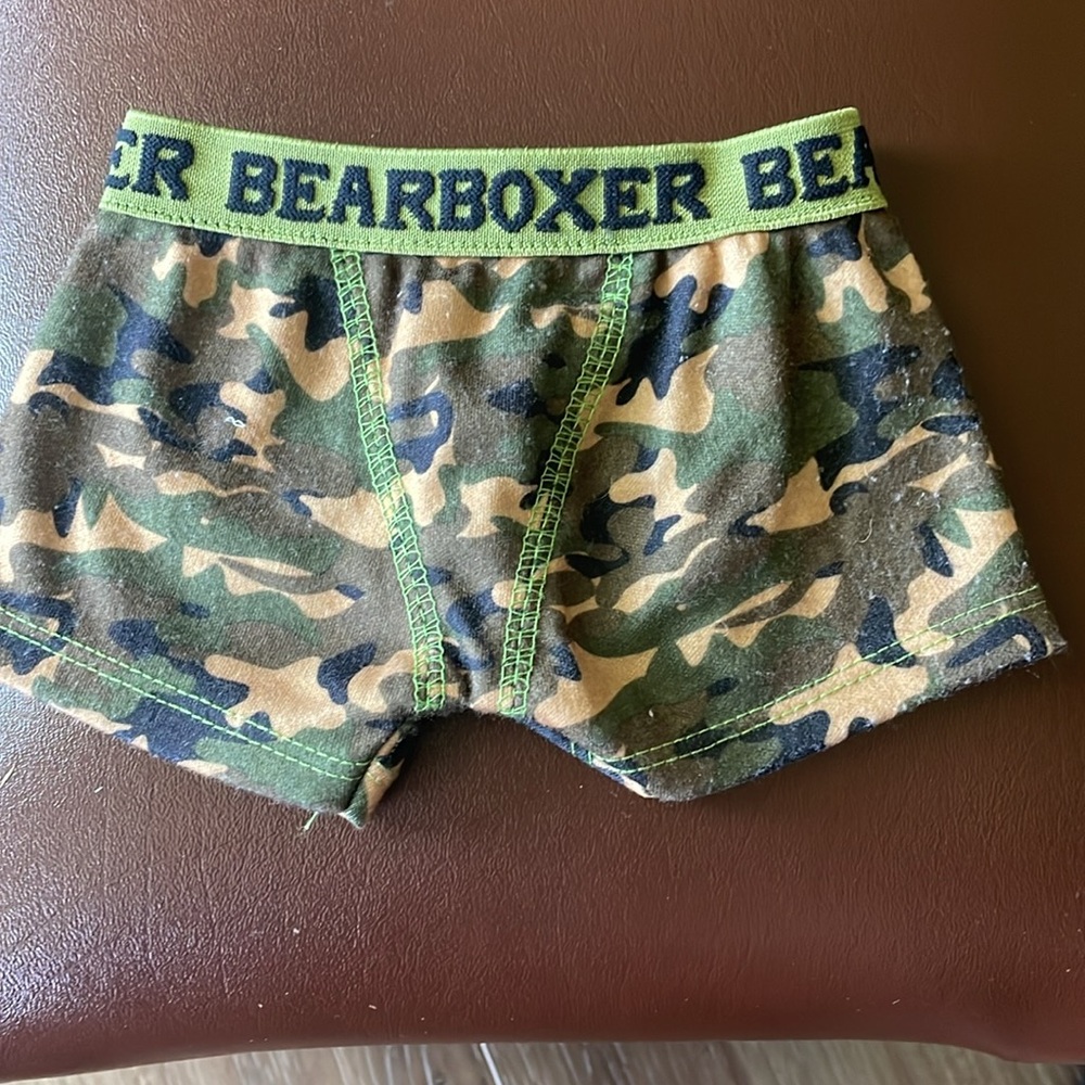 Build A Bear Camo Camouflage Boxers Shorts